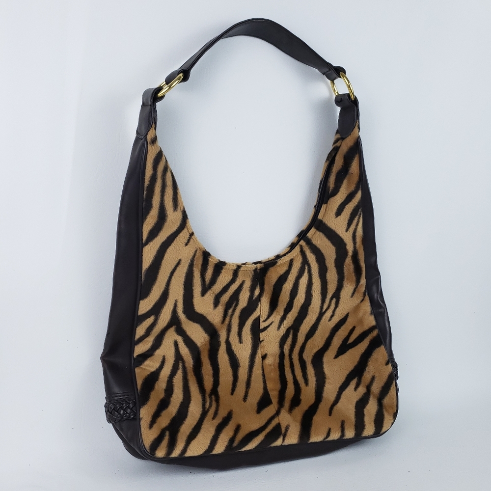 Tianni Vintage Faux Animal Print Shoulder Bag